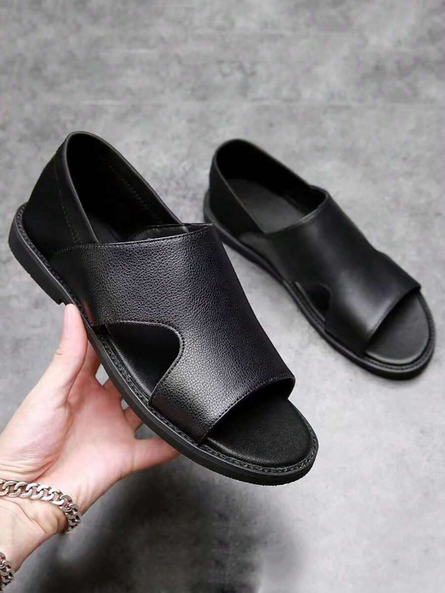 NOIRÉ™ - Sandalias de cuero negro 🇪🇸