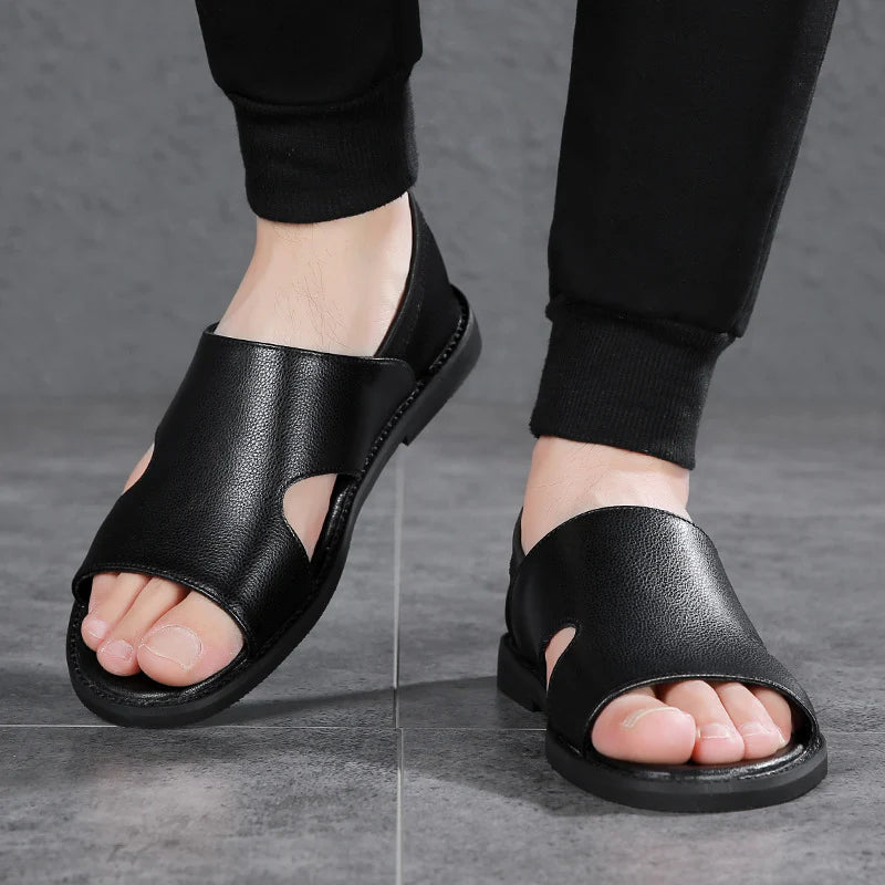 NOIRÉ™ - Sandalias de cuero negro 🇪🇸